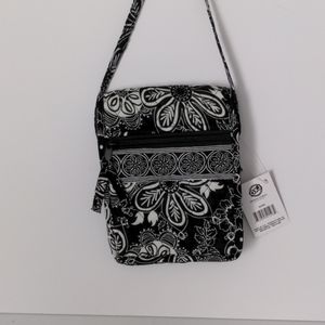 Black/white purse